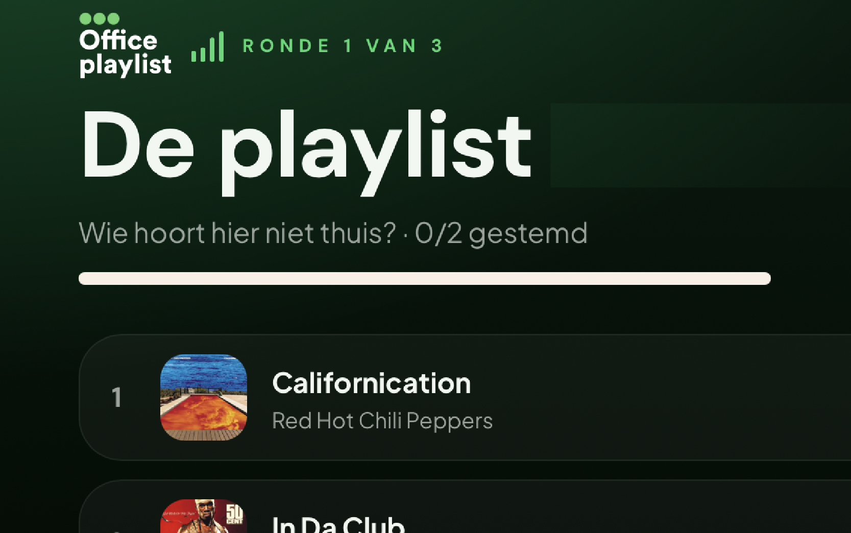 Uitleg stap 2 van Office playlist