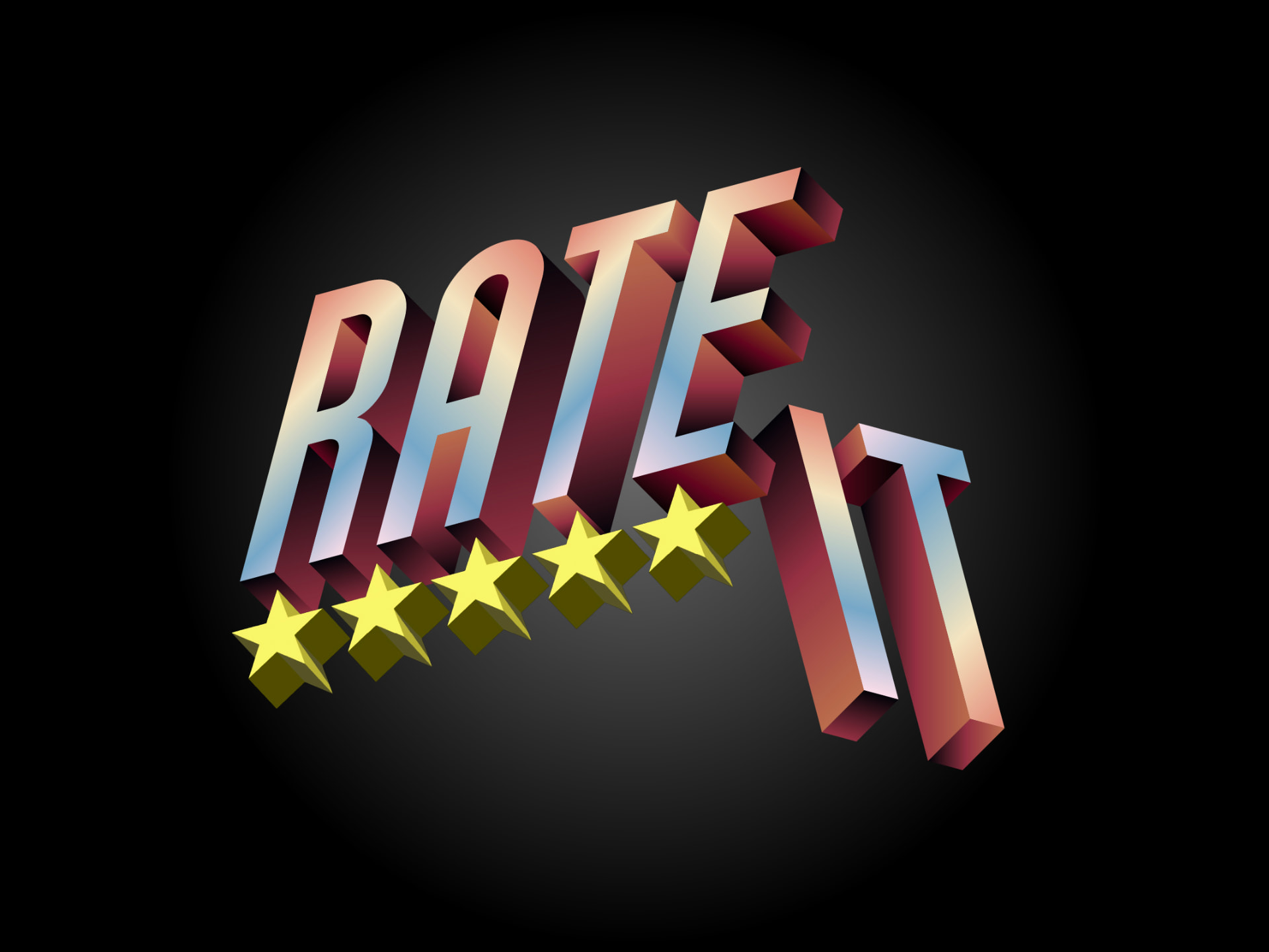 Visual van het spel Rate It