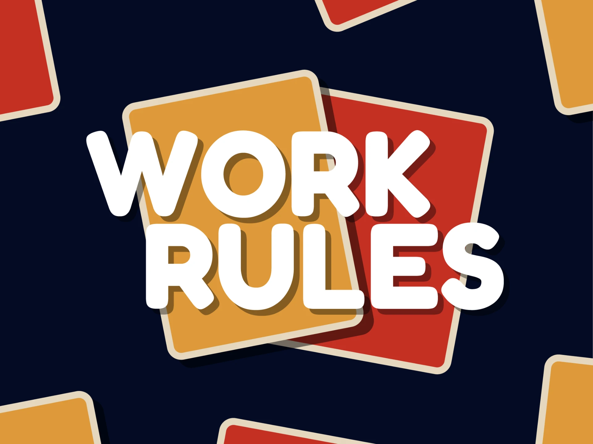 Visual van het spel Work Rules